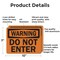 Signmission Do Not Enter OSHA Warning Sign, Aluminum, 10in W x 7in L, 2PK OS-2PACK-WS-A-710-L-19656 - alternate 3